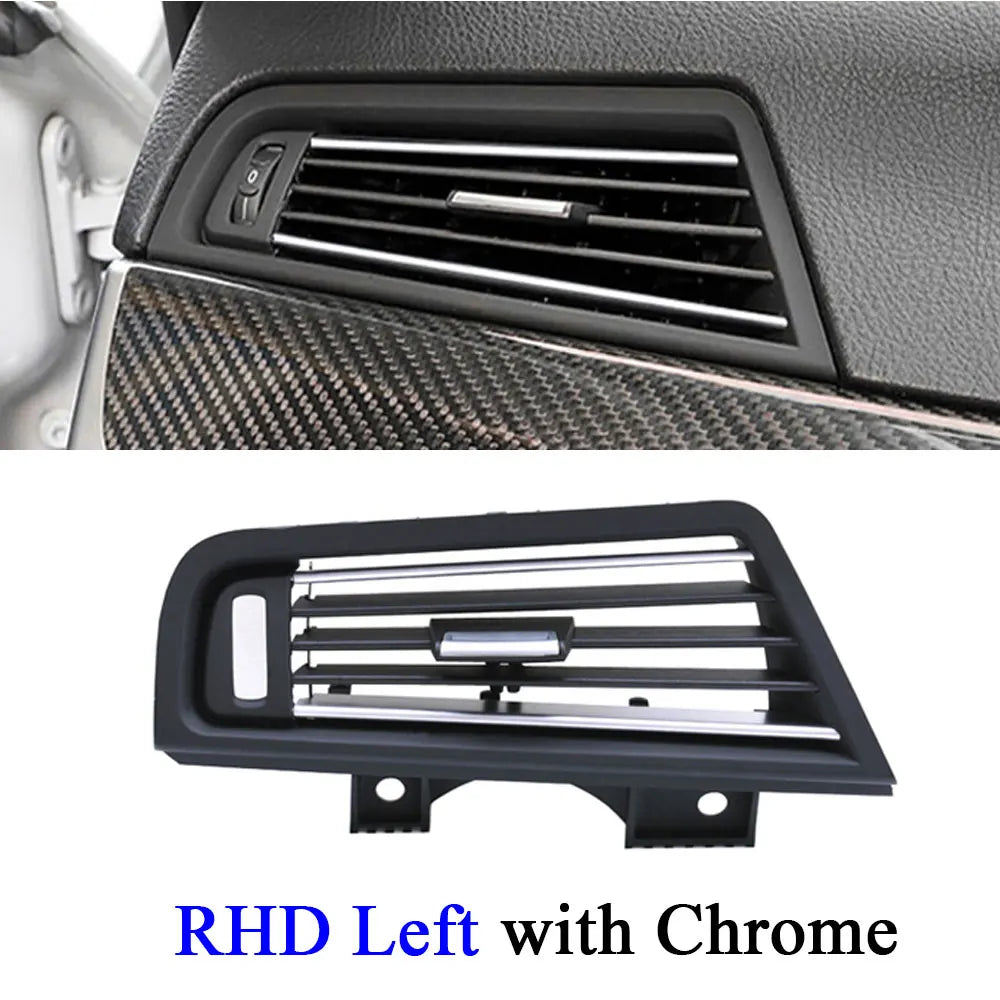 RHD Right Hand Driver Chromed Air Conditioner Ac Vent Outlet Grille Replacement For BMW 5 Series F10 F11 F18 520 523 525 528 530