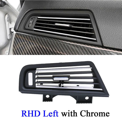 RHD Right Hand Driver Chromed Air Conditioner Ac Vent Outlet Grille Replacement For BMW 5 Series F10 F11 F18 520 523 525 528 530