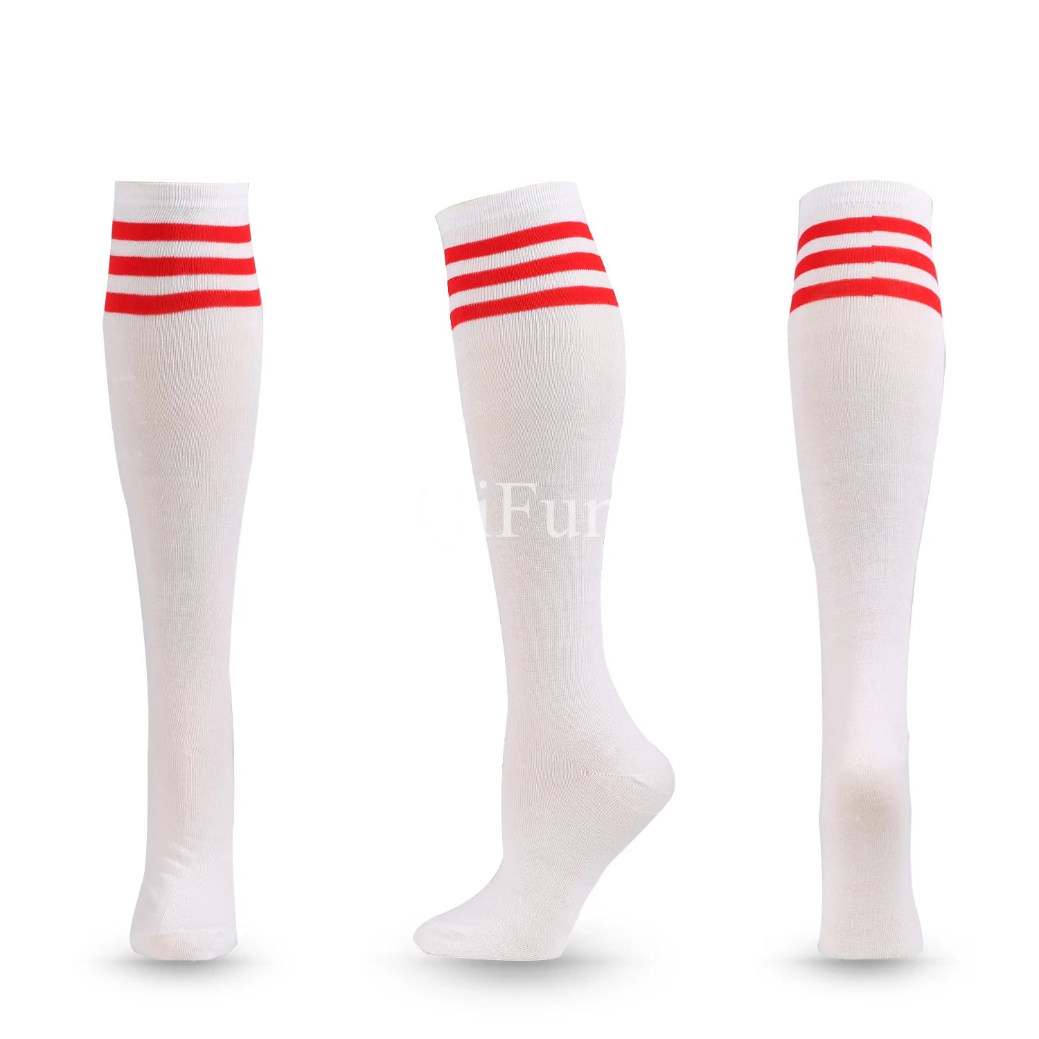 Unisex Compression Socks Football Socks Non-slip Long Tube Knee High Stockings Socks Striped Soccer Socks Running Sports Socks