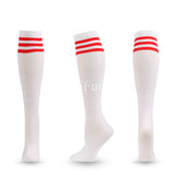 Unisex Compression Socks Football Socks Non-slip Long Tube Knee High Stockings Socks Striped Soccer Socks Running Sports Socks