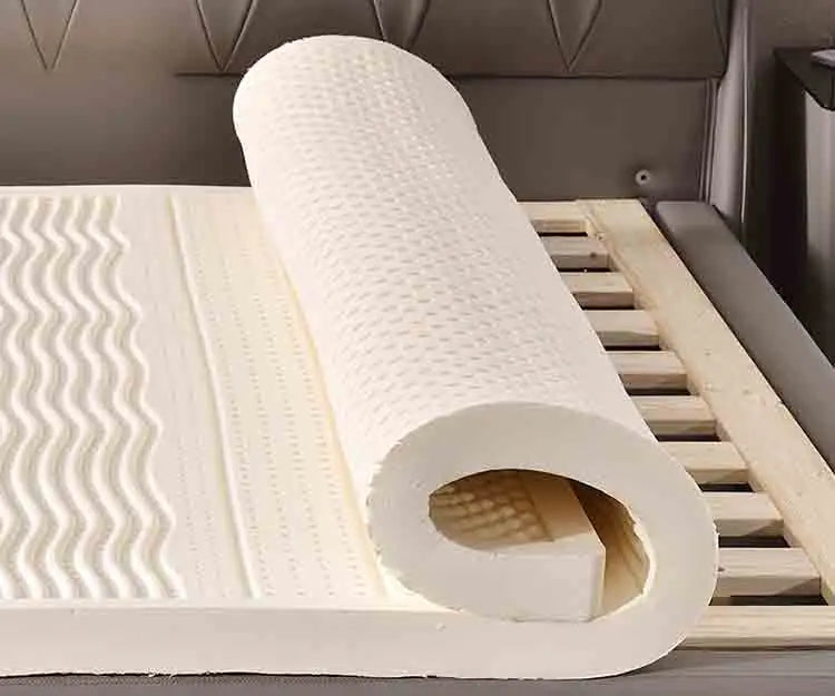 Natural Latex Mattress Topper Natural Rubber Mattress Home Dormitory Soft Cushion Mat Queen Size Medium Firmness Bed Pad Durable