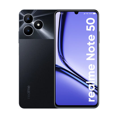 Realme Note 50: Pantalla grande de 6,74 pulgadas, potente teléfono de 8 núcleos, cámara IA de 13 MP, resistencia al agua IP54, batería de 4890 mAh.