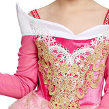Girls Sleeping Beauty Aurora Cosplay Princess Dress Kids Rapunzel Frozen Elsa Cinderella Costume Party Clothing 2-10 Years