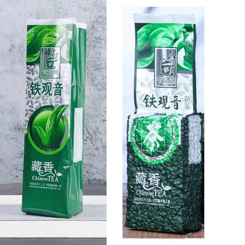 Chá Oolong Verde Tie Guanyin (Qualidade 5A, Extra Espesso) – Embalagem Padrão Clássica de 250g (Sachês) – Saco de Alumínio a Vácuo (Direto da Fábrica)