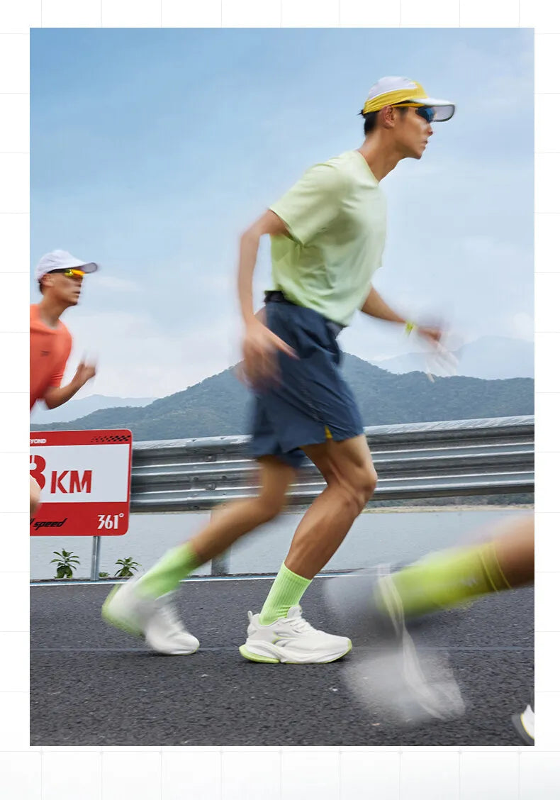 361 Degrees Fierce MAX Men Running Shoes New Mesh Soft Breathable Rebound Shock-absorber Stable Versatile Male Sneaker 672522225