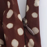 New Women's Clothing European And American Style Fashionable Simple Layered Decoration Polka Dot Sleeveless Suspender Dress