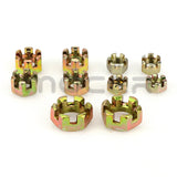 1Pair M10/M12/M14/M16/M20 Hex Slotted Nuts for 50cc-250cc ATV Kart Off-Road Vehicle Quad Bike Rear Axle Ball Joint Parts