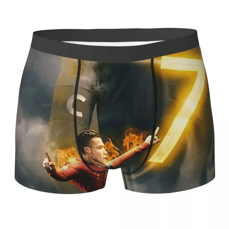 Boxer Underpants Shorts CR7 Cristiano Ronaldo Panties Men Ventilate Underwear for Homme Man Boyfriend Gift