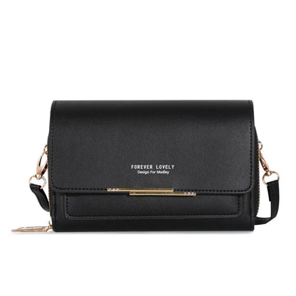 Nuevos bolsos de piel sintética para mujer, multifuncionales, de gran capacidad, tipo bandolera, a la moda, para teléfono