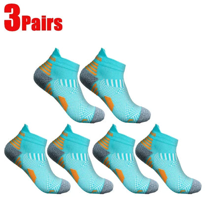 3/1Pairs Sport Compression Ankle Socks Men Women Professional Low Cut Fitness Marathon Running Outdoor Deodorant Breathable Sox