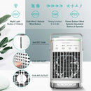 Popular mini air cooler USB air conditioning fan office desktop small water cooling fan spray humidification cooling fan