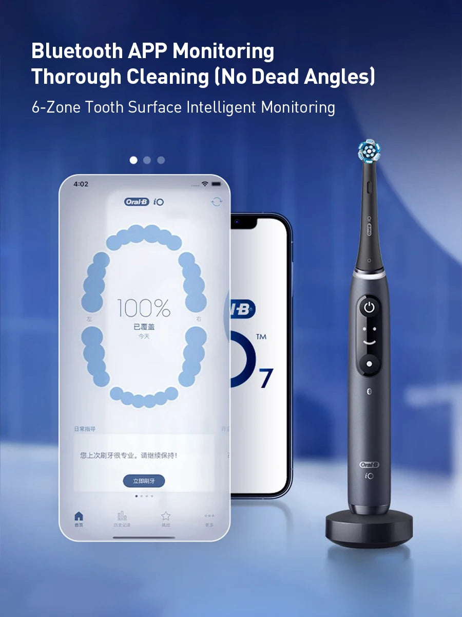 Oral B io series 7 Electric Toothbrush with 5 Brushing Modes 3D Clean Teeth  Pressure sensor 2 Minutes Smart Timer