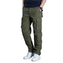 2025 Cotton Multi Flap Pockets Men's Straight Leg Cargo Pants Loose Casual Outdoor Pants Men's Work Pants For Hiking Tactical