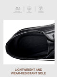 3/6/8 CM Elevator Shoes Men Dress Shoes Black Soft Leather Men Heightening Formal Shoes Casual Business Men Oxfords Suit Shoes
