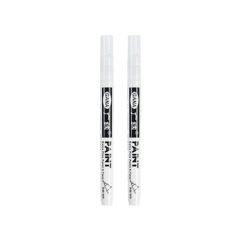 Fine tip permanent Paint Marker Pen DIY Paint Metallic Pen Permanent Gold SILVER Marker Touch Up,School Model Painting
