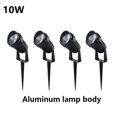 Iluminação led para jardim, 3w, 5w, 10w, 15w, área externa, lâmpada para gramado, à prova d'água, terraço, decoração de jardim, caminho, holofotes, ac220v, 110v, dc12v