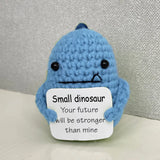 New Knitted Positive Turtle Doll Handmade Emotional Support Positive Crochet Sea Turtles Gifts for Christmas New Year Birthday