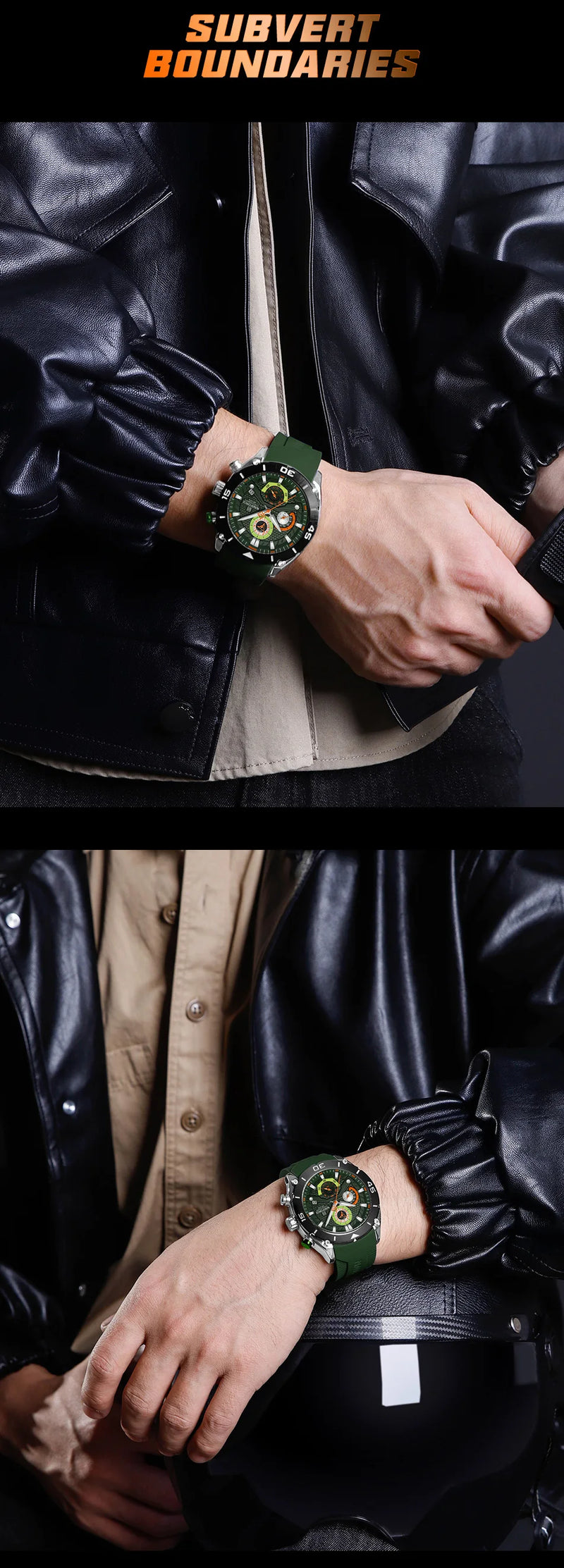 NAVIFORCE Sport Watch for Men Waterproof Quartz Wristwatch Chronograph Military Clock With Luminous Reloj Hombre Male Gift 2024