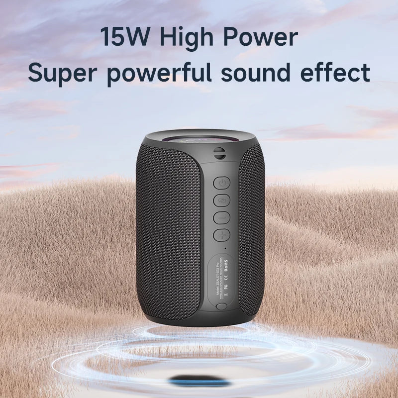 Potente altavoz Bluetooth Zealot-S32PRO, inalámbrico con graves, luz LED, para exteriores, subwoofer, resistente al agua.