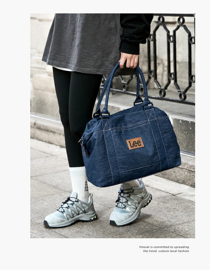 LEE Casual Weekends Overnight Luggage Travel Bag Women Men Waterproof Dry Wet Pockets Duffle Bag Unisex Sport Fitness Gym Bag