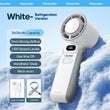 KINSCOTER Portable Air Cooling Turbo Fan 3600mAh 100 Wind Speeds Adjustable Outdoor Foldable Student Handheld Fan with Lanyard
