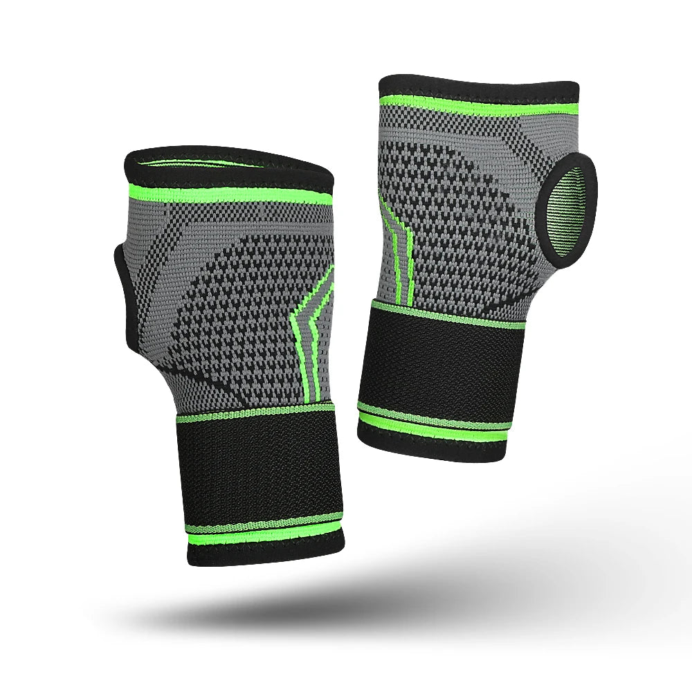 1Pcs Knitting Wrist Support Elastic Adjustable Bandage Hand Sport Wristband Gym Support Hand Guard Wrap Carpal Tunnel