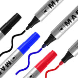 Permanent Paint Marker Pen Waterproof Black Pen for Tire Oily Markers Quick Drying Signature Pen Stationery Supplies