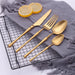 4pcs Matte Gold