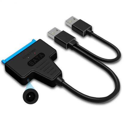 Cable adaptador SATA 3 USB 3.0 2.0 a USB 3.0 de hasta 6 Gbps compatible con discos duros externos HDD/SSD de 2,5 pulgadas, cable SATA III de 22 pines