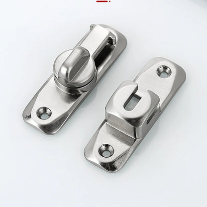 1pc Sliding Door Latch Home Security Latch Bolt Zinc Alloy 90 180 Degree Easy Install Lock Bathroom Sliding Door Bolt Latch