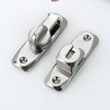 1pc Sliding Door Latch Home Security Latch Bolt Zinc Alloy 90 180 Degree Easy Install Lock Bathroom Sliding Door Bolt Latch