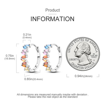 Real 925 Sterling Silver Colorful Dragonfly Butterfly Animal Earrings For Women Exquisite Birthday Anniversary Jewelry Gifts