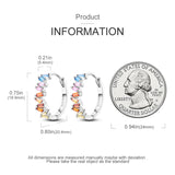 Real 925 Sterling Silver Colorful Dragonfly Butterfly Animal Earrings For Women Exquisite Birthday Anniversary Jewelry Gifts