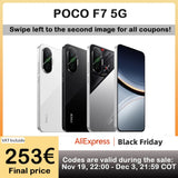 POCO F7 5G NFC Snapdragon Smartphone®8S Gen 4 Battery 6500mAh 90W 6.83 1.5 K 120Hz AMOLED Camera 50MP