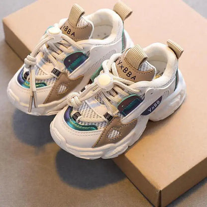 Zapatos para bebés y niños pequeños, talla 21-36, de malla transpirable, informales, antideslizantes