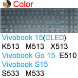 Keyboard Cover for ASUS Vivobook Pro 15 15X OLED GO S S15 N6506 S5507 S5506 M5506 X1505 M1505 K3504 Silicone Protector Skin Case