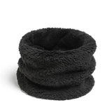 Cashmere quente cor anel cachecol de inverno sólido pelúcia grosso esportes ao ar livre das mulheres dos homens crianças lenço máscara facial completa silenciador