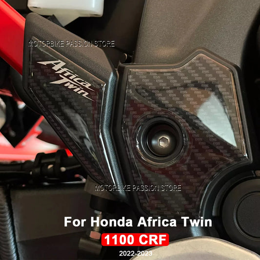 For Honda Africa Twin 1100 CRF Accessories motorcycle Protection sticker for side footstool 3D gel epoxy Resin sticker 2022-2023