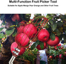 Fruit Picker 260cm Adjustable Deep Basket Convenient Harvesting Fruit Collector Catcher Apple Peach Picking Garden Tools
