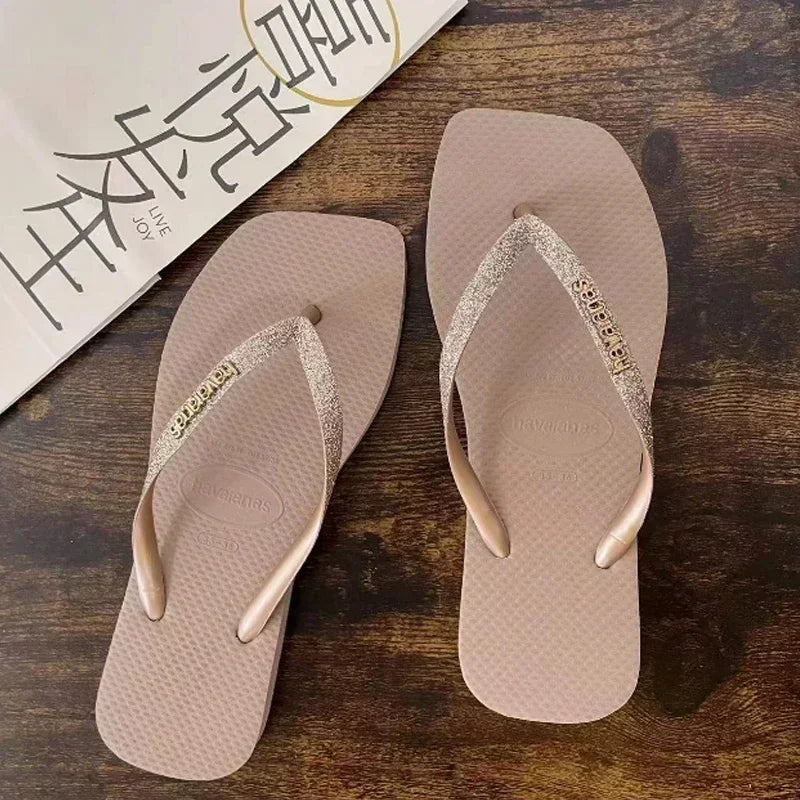 Women's flip flops Havaianas outdoor anti slip beach slippers