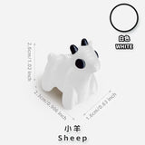 10/50pcs 3D Printed Simulation Toys Mini Animal Model Home Ornament  Cartoon Figure Birthday Gift Sets Decompression Kid Toy