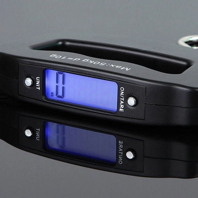 50kg/10g Travel Luggage Scale Portable Handheld Electronic Scale with Hook Gram Scale Express Delivery Fishing Handheld Scale