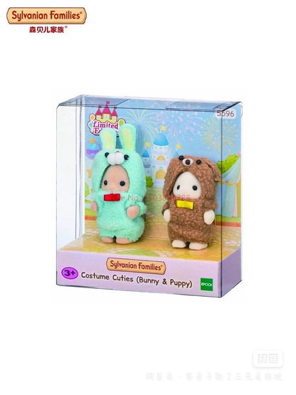 Original Sylvanian Families Anime Girl Figures Baby Raincoat Easter Fruit Kawaii Cute Room Decoration Christmas Gift For Kid Toy