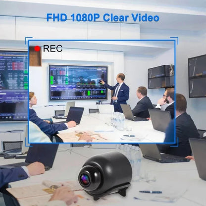 Minicámara inalámbrica X5 de 1080P para vigilancia, videocámara de seguridad con visión nocturna y detección de movimiento, monitor para casa inteligente.