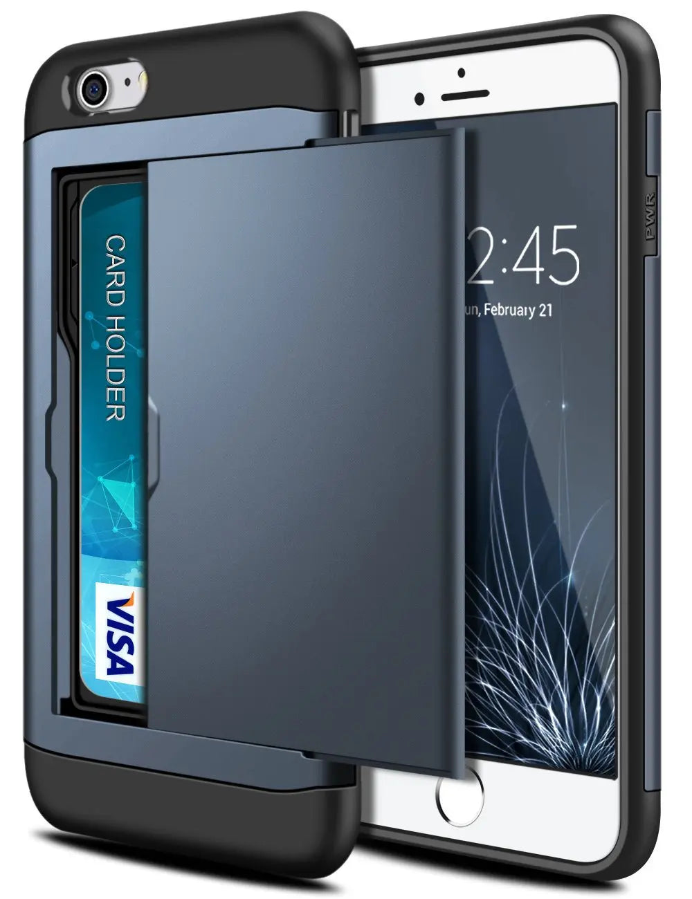 Funda para iPhone SE 2022 2020 con puerta corredera, bolsillo oculto, ranuras para tarjetas, antiarañazos, para iPhone SE3 SE2 SE