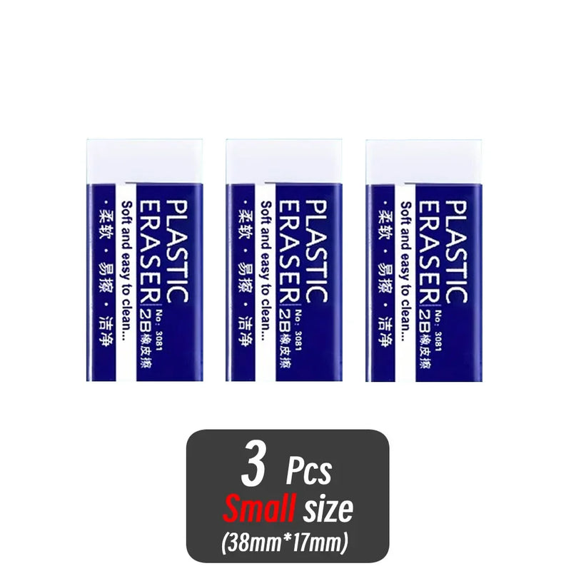 1/10/30pcs 2B Eraser Clean and Mess Free Student Exam Office Sketch Soft Eraser for Kids Correction Supplies Pencil Rubber