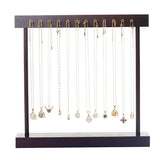 DIY Assembly Simple Solid Wood Necklace Display Rack Large Capacity Jewelry Display Stand Collection Pendant Rack Ornaments Display Stand Props