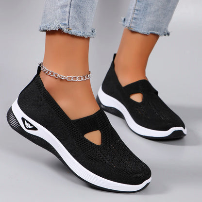 Zapatillas deportivas de primavera para mujer, modernas, transpirables, ligeras, antideslizantes, resistentes al desgaste, informales, planas.