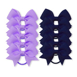 Bandas elásticas para el cabello para niñas, cinta de grosgrain, coletas, lazos, corbatas, soportes, accesorios, bebés, 10 piezas por lote 
