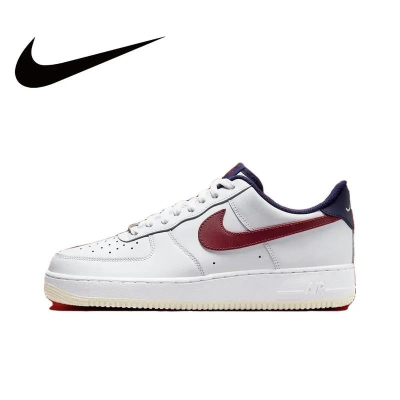 Nike Original White Air Force 1 07 Low Trendy Board Shoes Lightweight Breathable Mens Casual Shoes